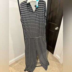 Kaileigh Charcoal Knit Jumpsuit cropped Tammy